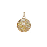 Sethi Couture Confetti Small Disc Multi-Color Diamond Pendant
