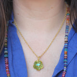Stephanie Albertson Peridot Flower with Apatite Pendant - Be On Park