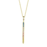 Penny Preville Rainbow Sapphire Pointed Bar Enhancer - Be On Park