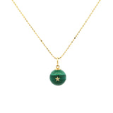 Devon Woodhill Malachite Morning Star Charm with Diamond - Be On Park