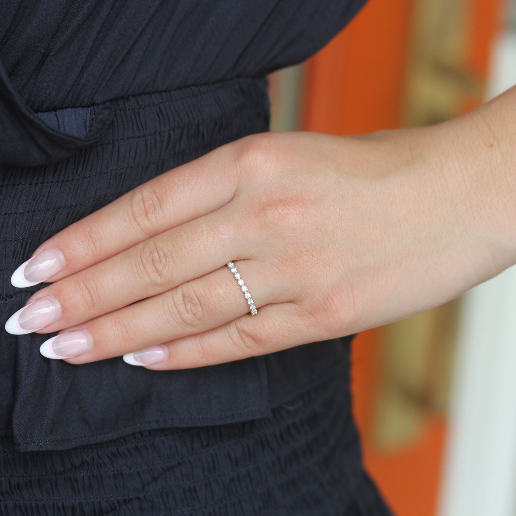 Shy Creation Prong Set Diamond Band - Be On Park