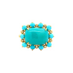 Suzy Landa Sleeping Beauty Turquoise Ring with Diamond - Be On Park