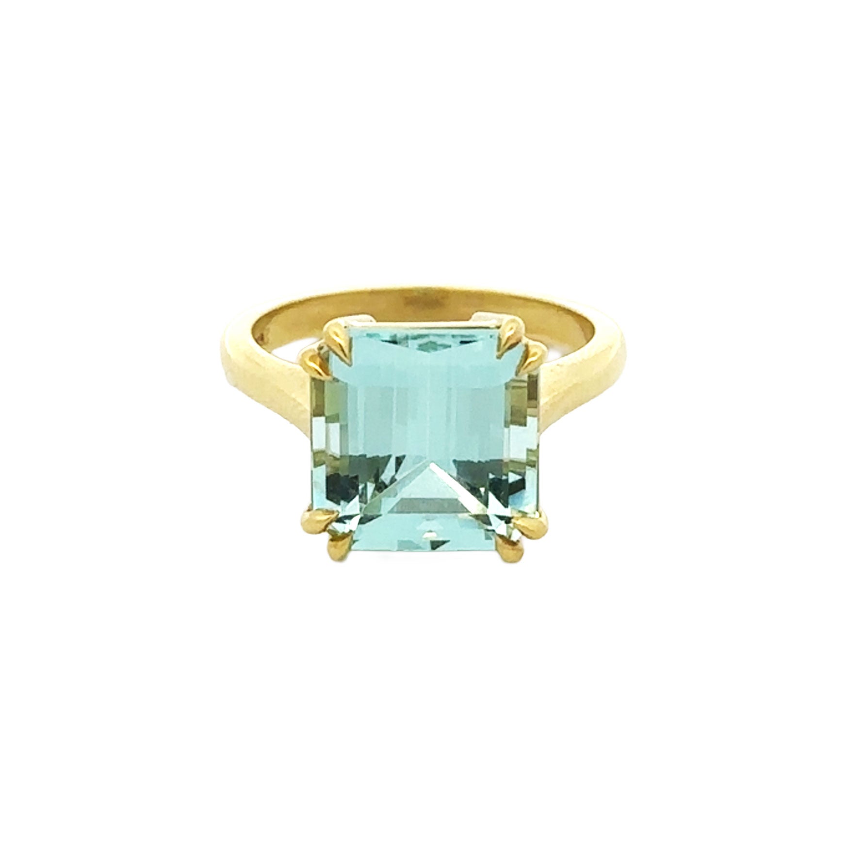 Be x Lauren K Emerald Cut Aquamarine Eagle Claw Ring - Be On Park