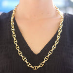 Vintage Hermes Style Gold Link Chain Necklace - Be On Park