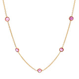 Tresor Pink Ruby Station Necklace - Be On Park