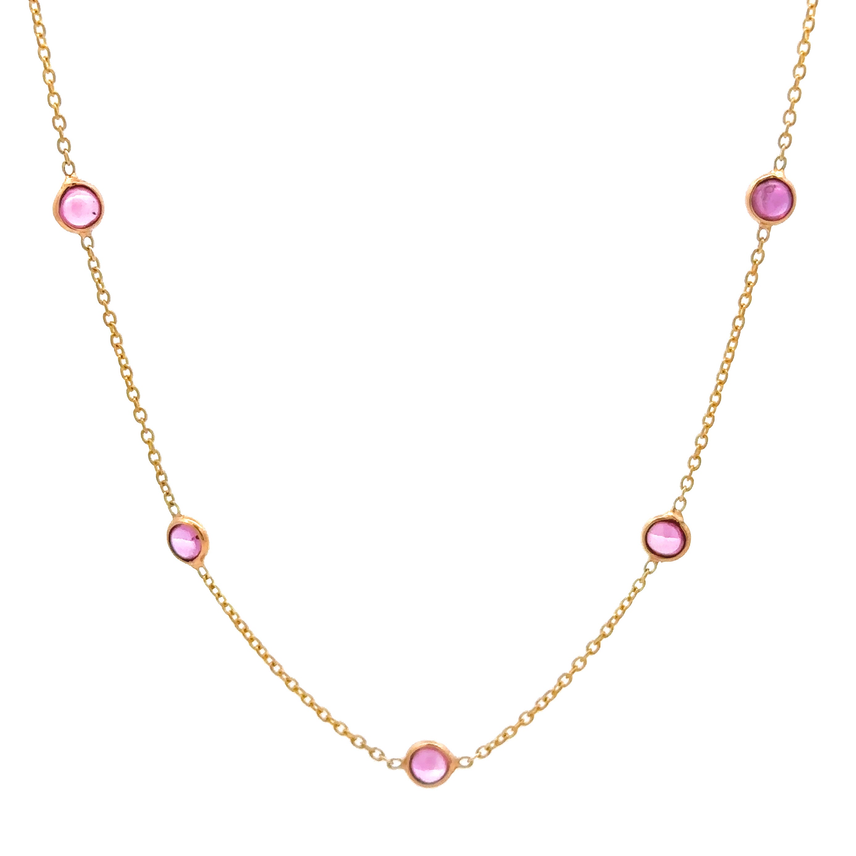 Tresor Pink Ruby Station Necklace - Be On Park