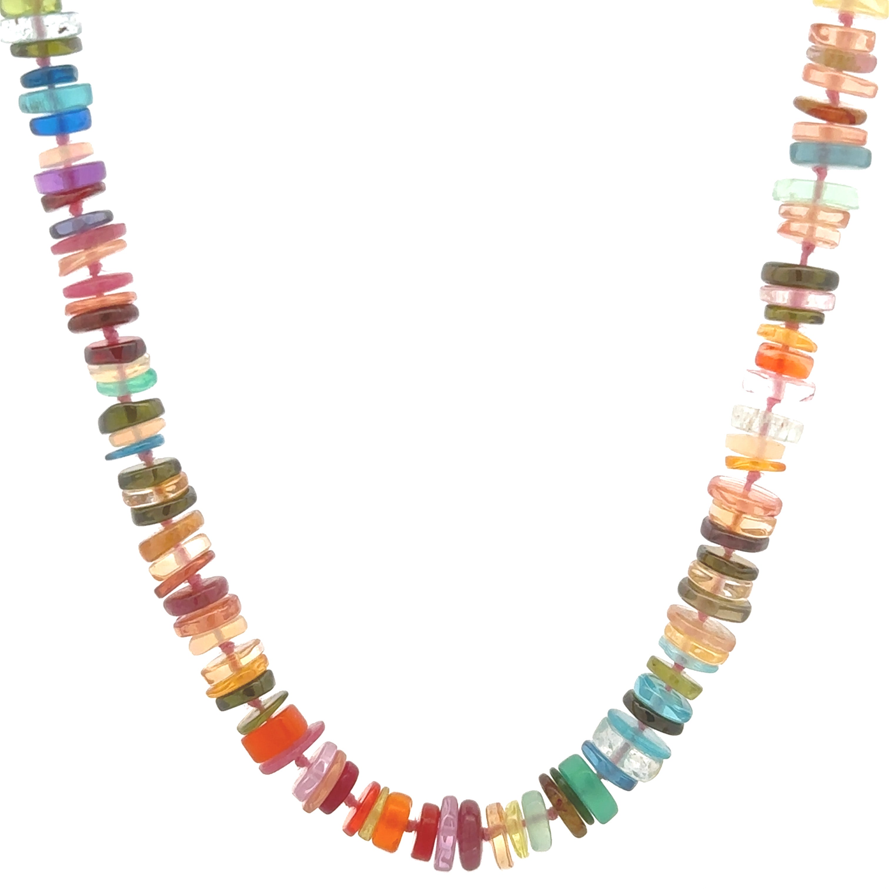 Stephanie Albertson Mixed Gemstone Bead Necklace — 32" - Be On Park