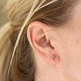 Shy Creation Emerald Bezel Stud - Be On Park