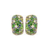 Christophe Danhier Blue Sapphire, Tsavorite, and Diamond Earrings - Be On Park