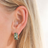 Christophe Danhier Blue Sapphire, Tsavorite, and Diamond Earrings - Be On Park