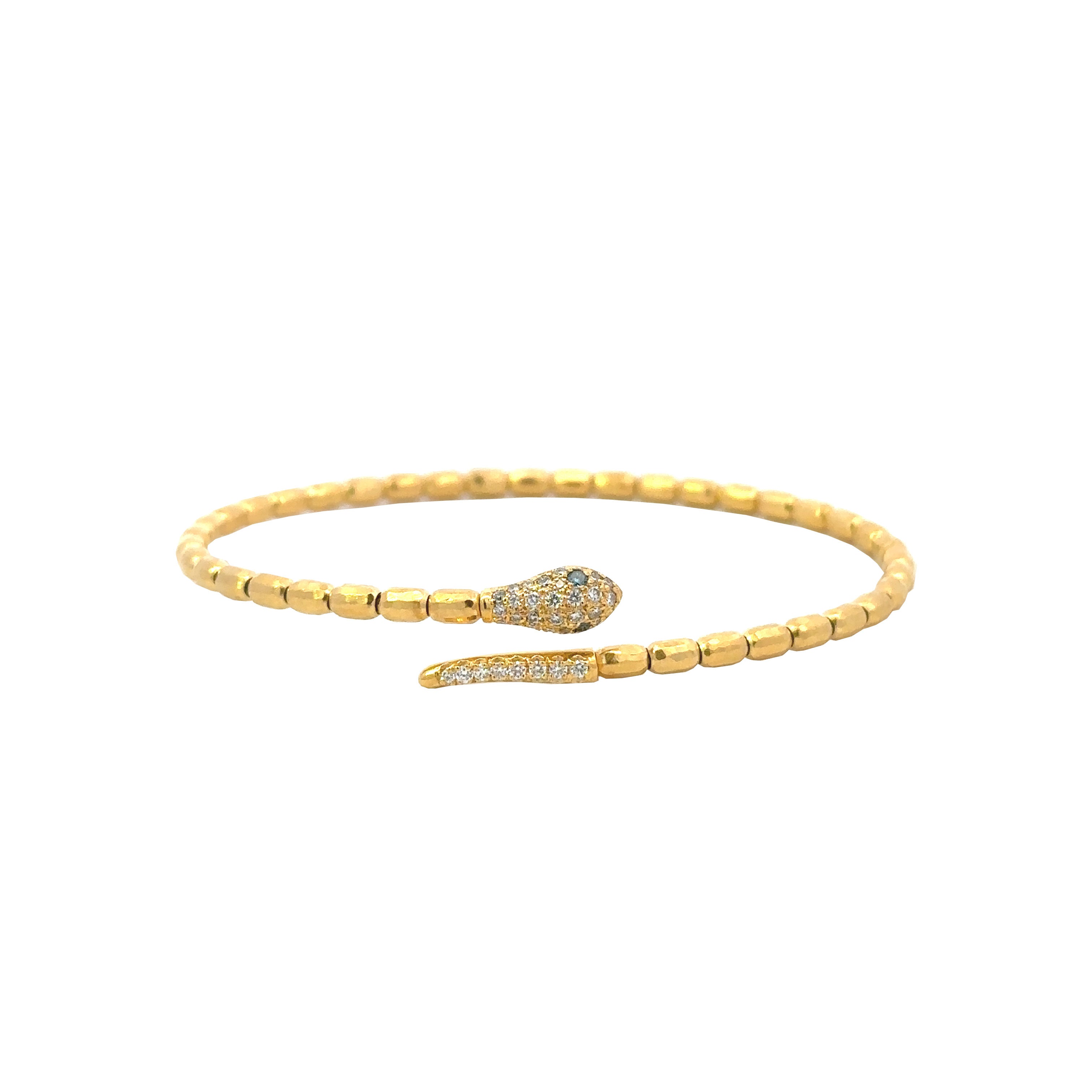 Marika Desert Gold Diamond Snake Bracelet - Be On Park