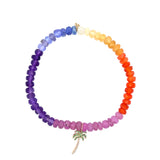 Sydney Evan Beaded Bracelet with Palm Tree Charm - Be On Park