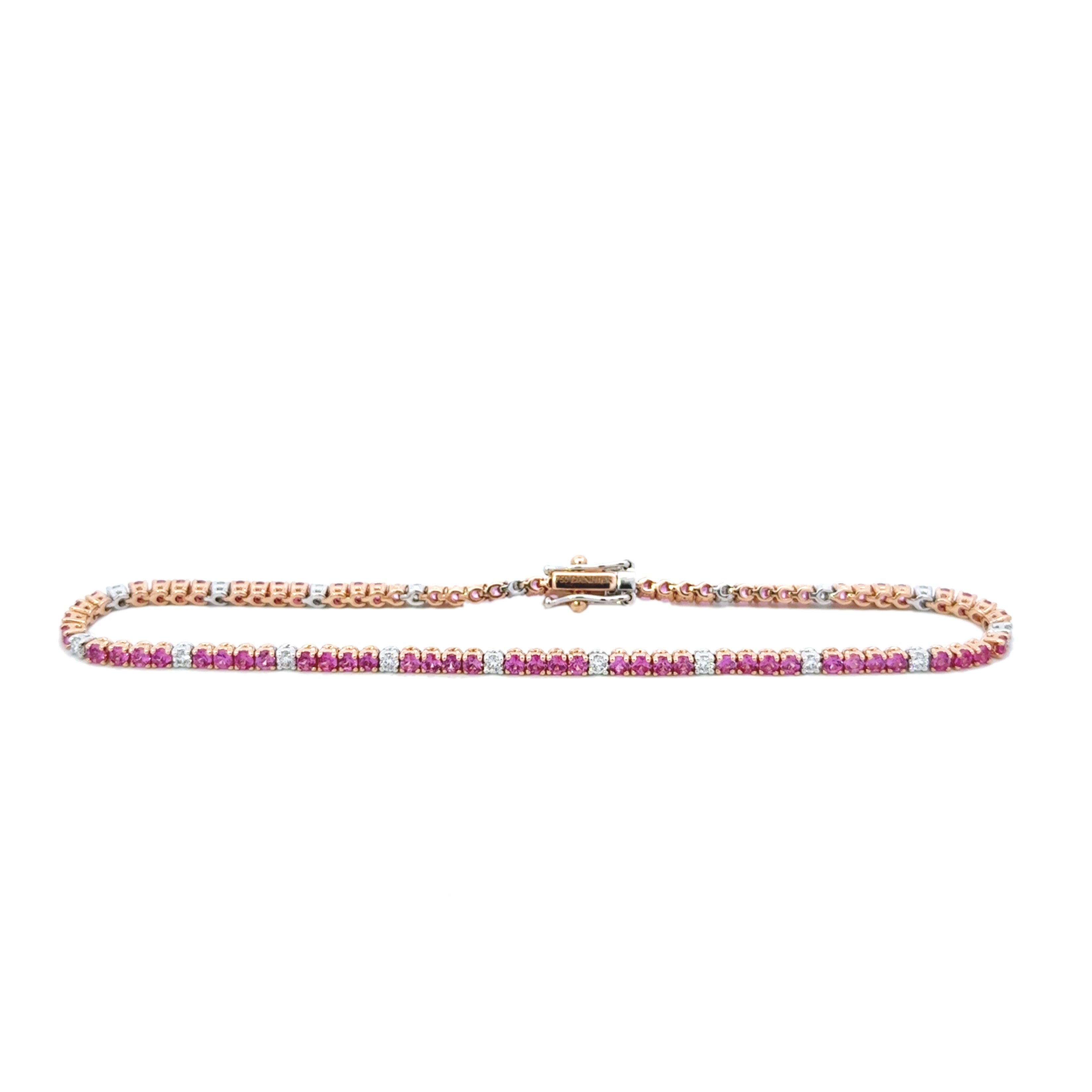 Christophe Danhier Pink Sapphire and Diamond Bracelet - Be On Park