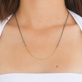 Lika Behar Gold and Oxidized Silver Mixed Rolo Chain - Be On Park