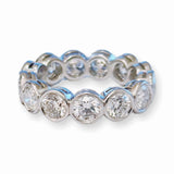 JB Star 4.01 carat round diamond bezel set eternity band - Be On Park