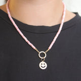 Bright Gems & Beads Diamond Smiley Pendant - Be On Park