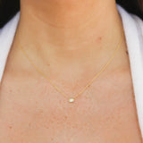 Roberto Coin Oval Diamond Pendant Necklace - Be On Park
