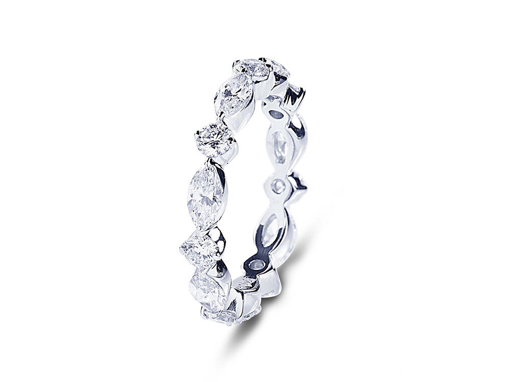 JB Star Platinum Diamond Eternity Band - Be On Park