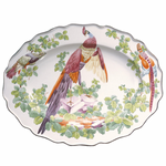 Mottahedeh Chelsea Bird Oval Platter, Large - Be On Park