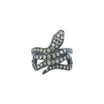 John Apel Diamond Snake Ring with Tsavorite - Be On Park