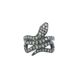 John Apel Diamond Snake Ring with Tsavorite - Be On Park