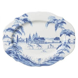 Country Estate Delft Blue 15" Serving Platter Stable - Be On Park