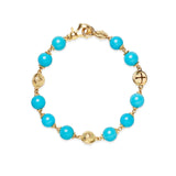 Paul Morelli Turquoise Station Bracelet with Prayer Bell - Be On Park