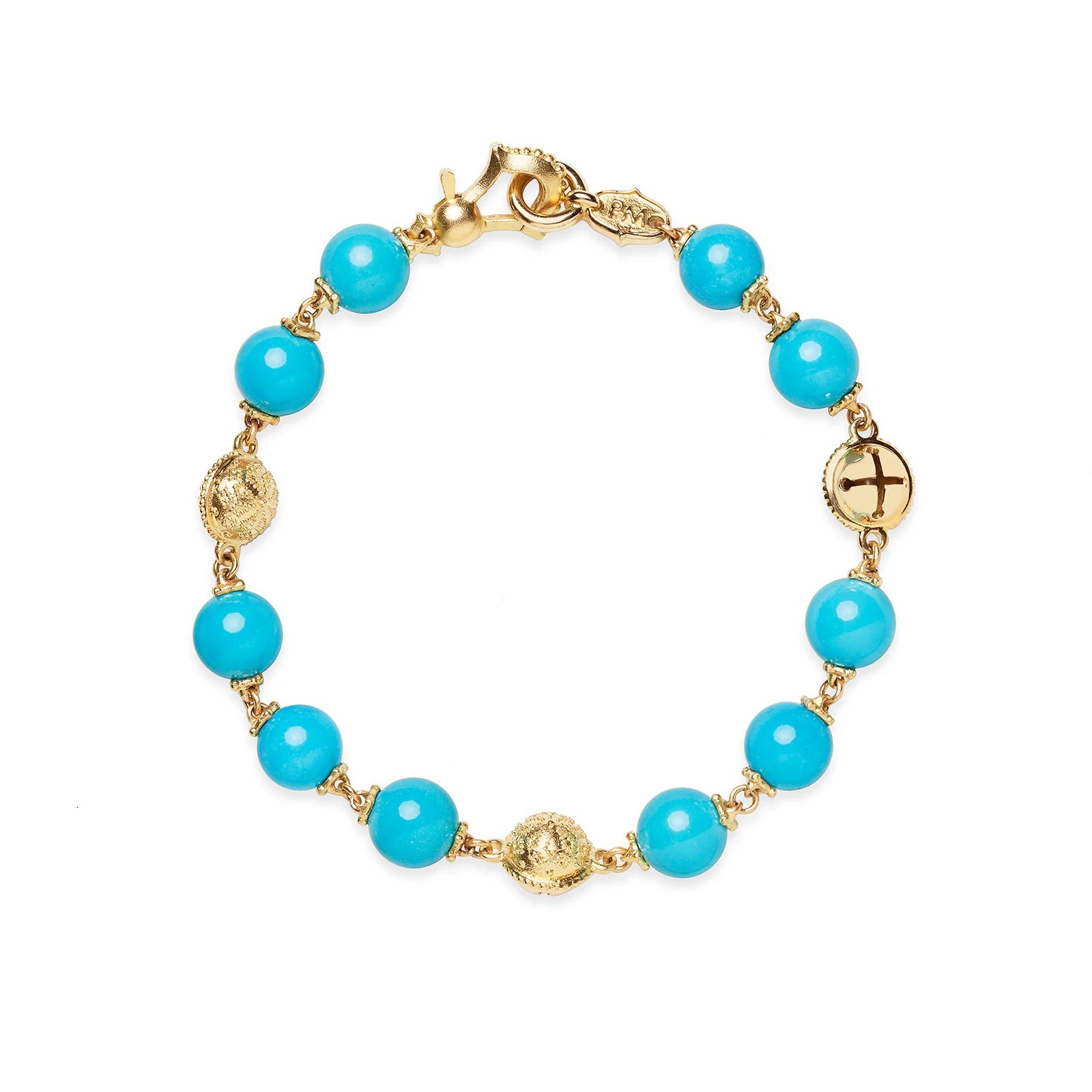 Paul Morelli Turquoise Station Bracelet with Prayer Bell - Be On Park