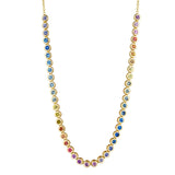 Penny Preville Rainbow Sapphire Tennis necklace - Be On Park