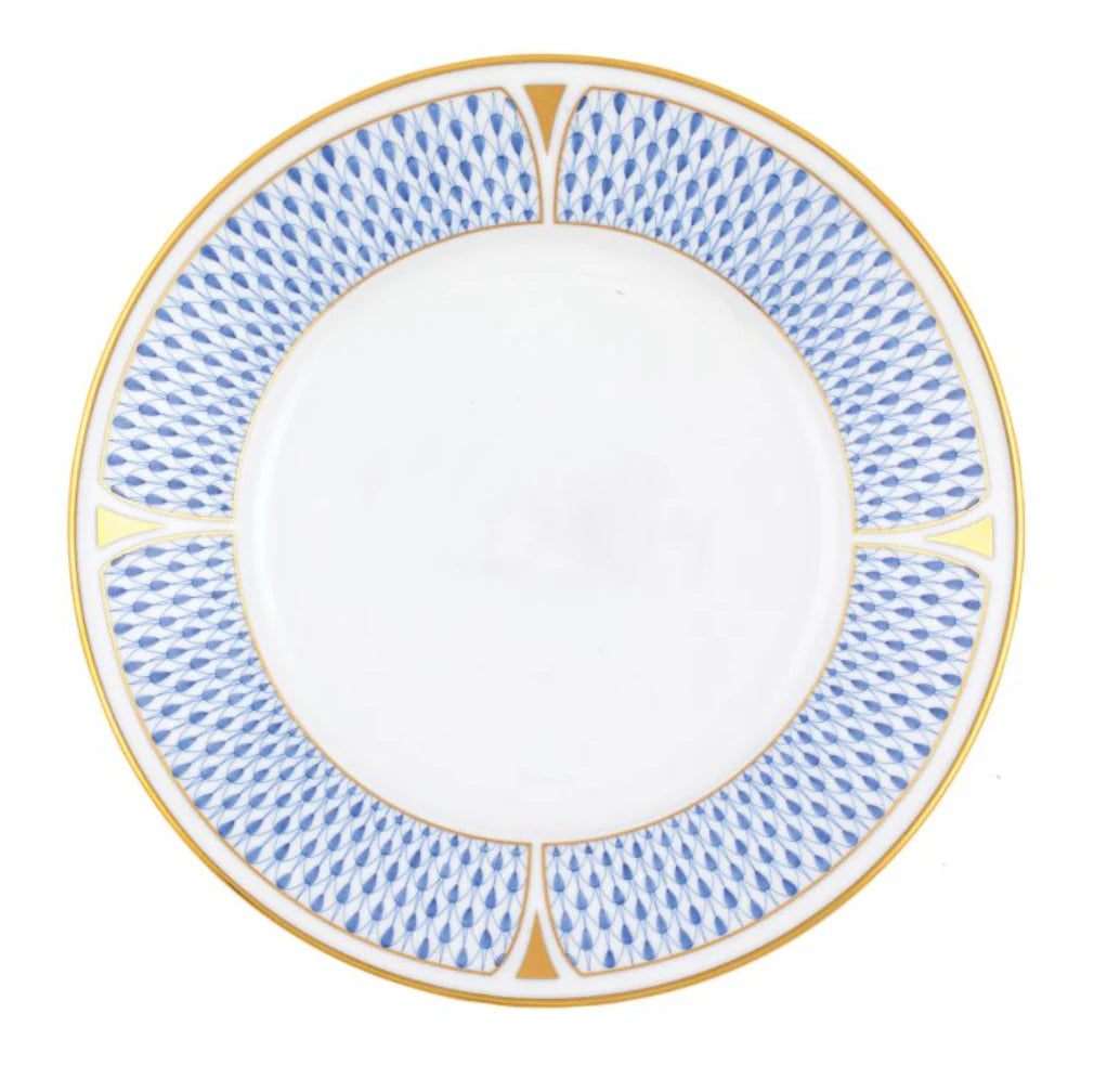 Herend Art Deco Blue Dinner Plate - Be On Park
