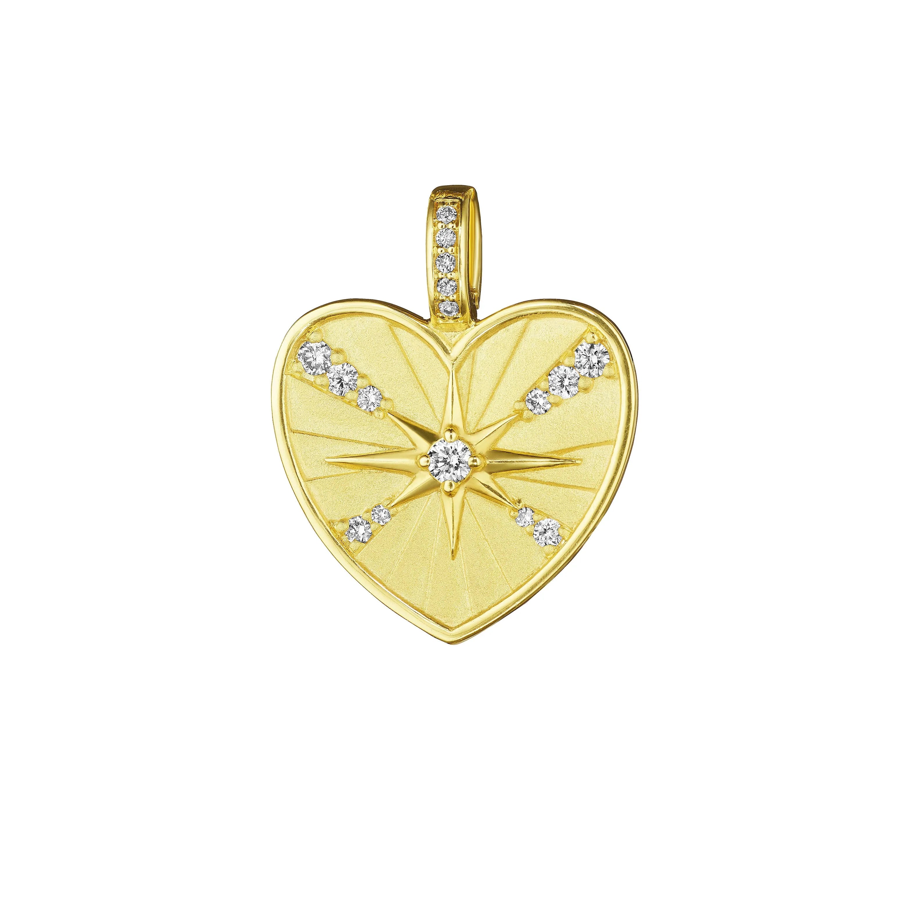 Penny Preville Starburst Diamond Heart Medallion - Be On Park