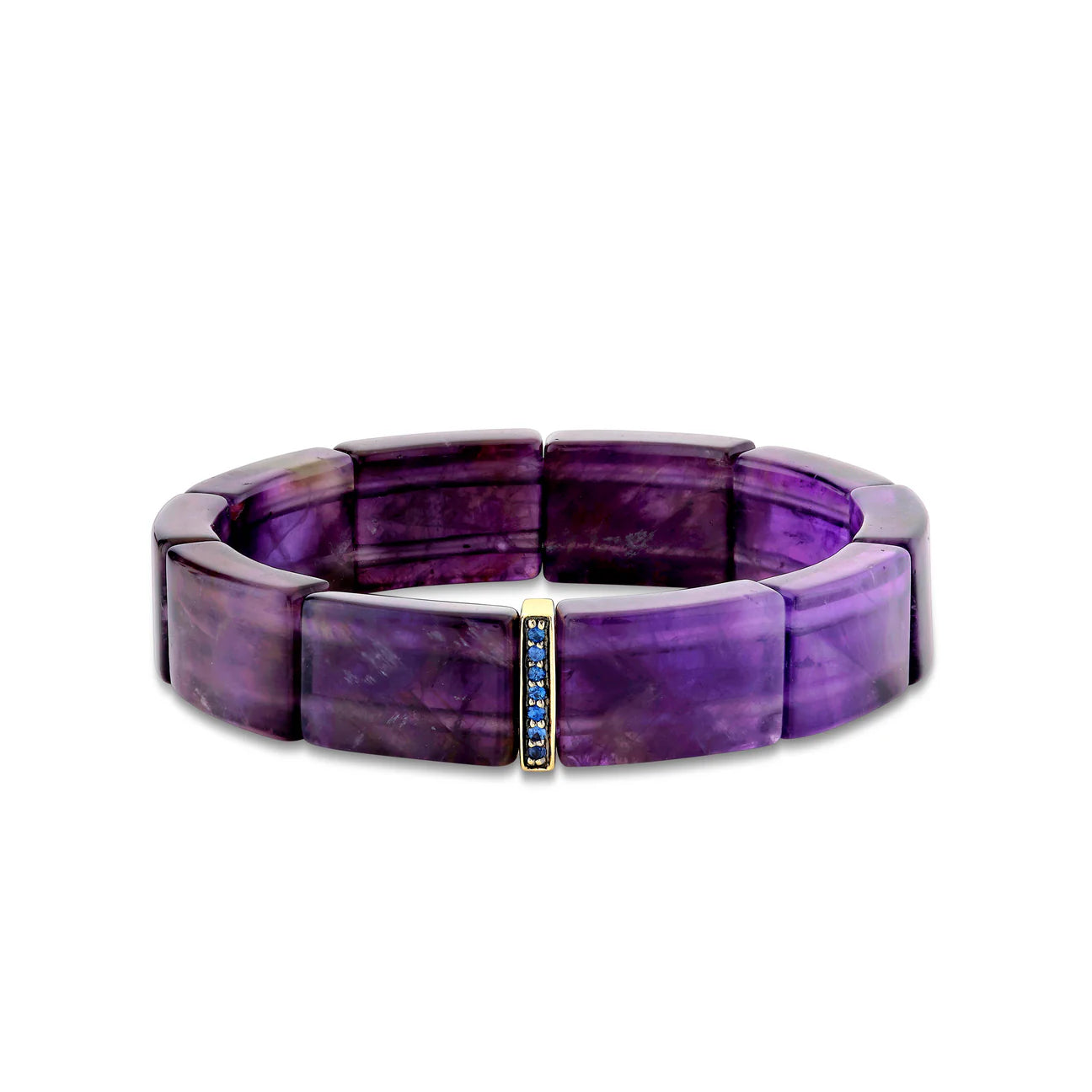 Sydney Evan Amethyst Bracelet with Sapphire Spacer - Be On Park