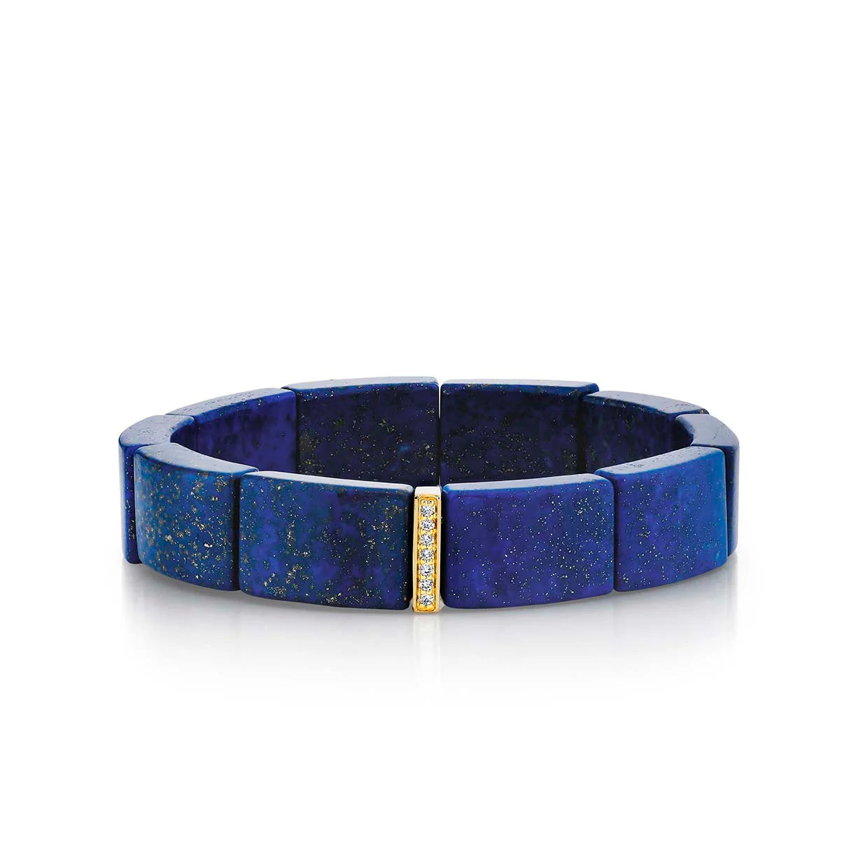 Sydney Evan Lapis Bracelet with Diamond Spacer - Be On Park