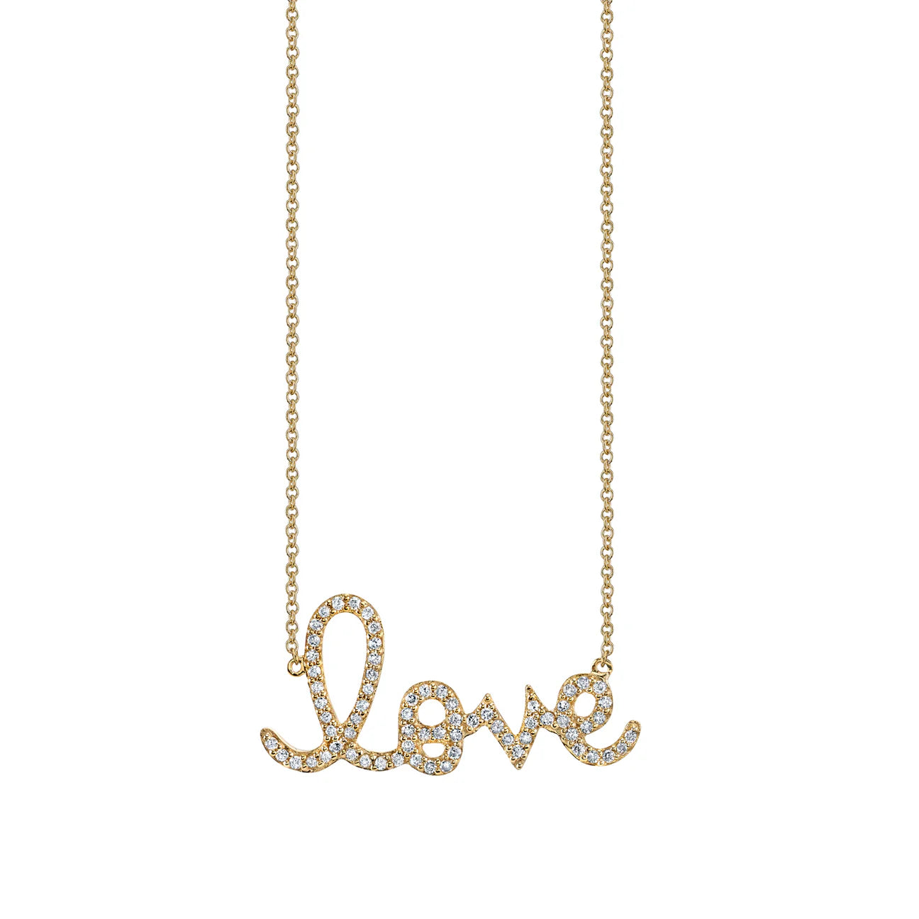 Sydney Evan Large Love Necklace with Diamond - Be On Park