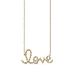 Sydney Evan Large Love Necklace with Diamond - Be On Park