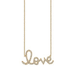 Sydney Evan Large Love Necklace with Diamond - Be On Park