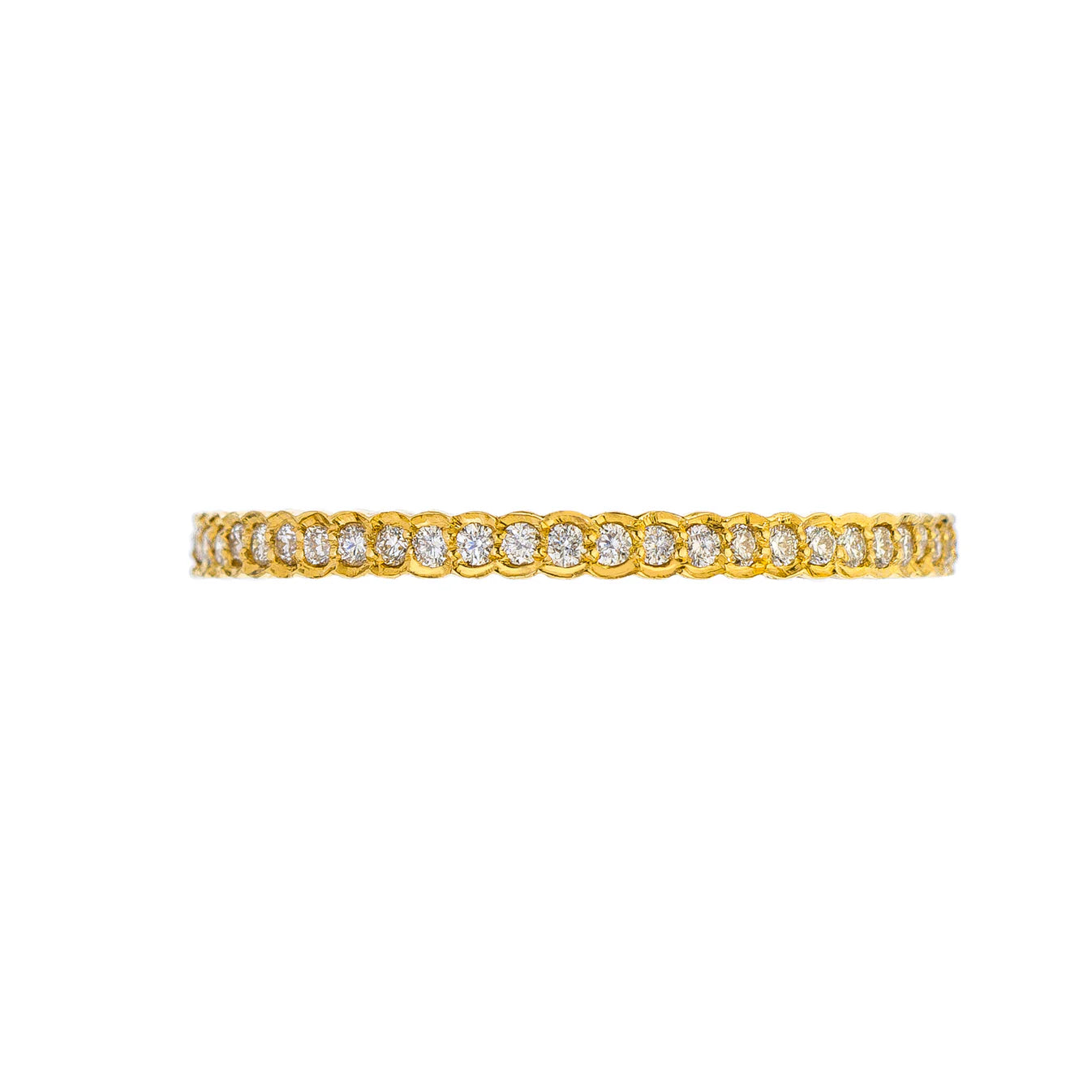 Sethi Couture White Diamond Scallop Band - Be On Park