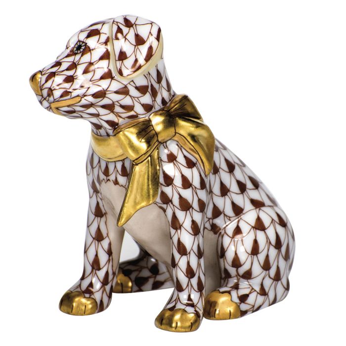 Herend Chocolate Doggie Dazzle Figurine - Be On Park