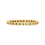 Sethi Couture Green Sapphire Mini Bezel Band - Be On Park
