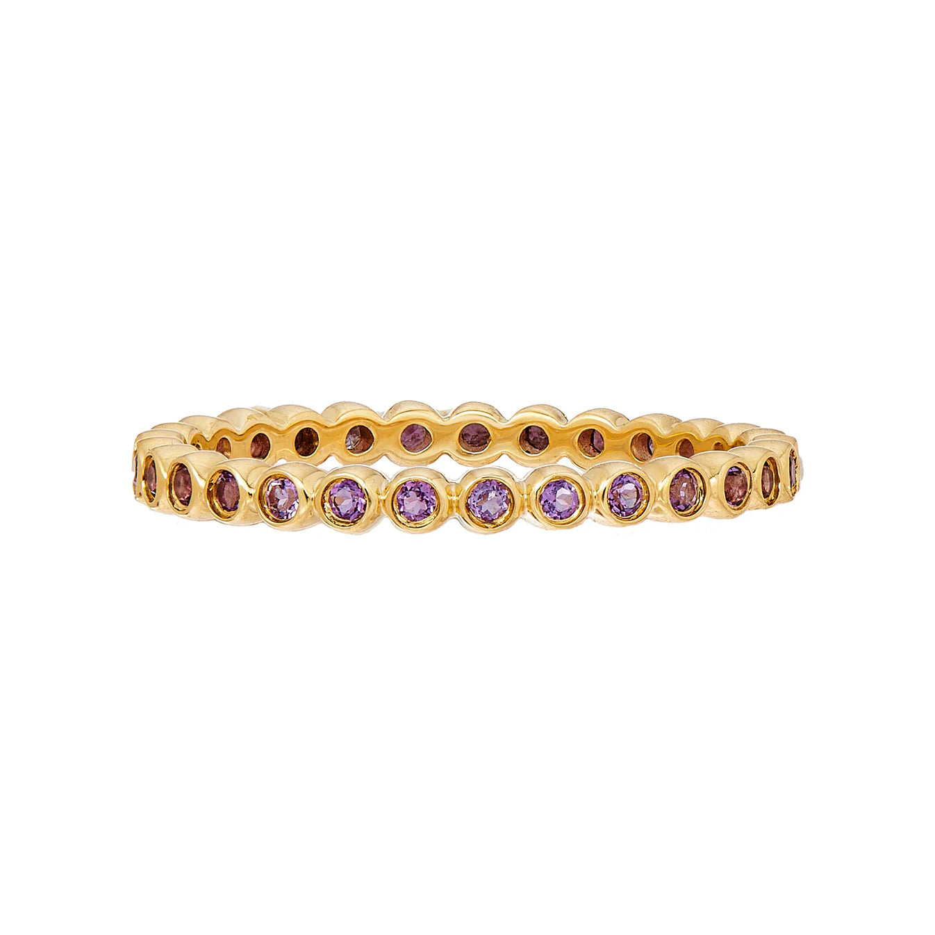 Sethi Couture Purple Sapphire Mini Bezel Band - Be On Park
