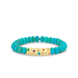 Sydney Evan Turquoise Beaded Iconography Bracelet - Be On Park