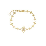 Roberto Coin Princepessa Diamond and Flower Station Bracelet