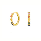 Sethi Couture Rainbow Sapphire Hoops