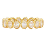 Sethi Couture Lucia Oval White Diamond Band