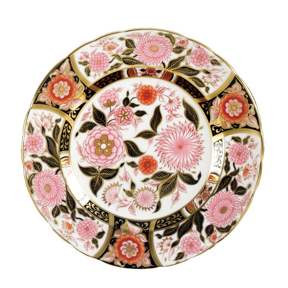 Royal Crown Derby Imari Accent Plate, Pink Bouquet - Be On Park
