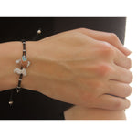 Pippo Perez diamond and sapphire carp bracelet on a black nautical, adjustable cord - Be On Park