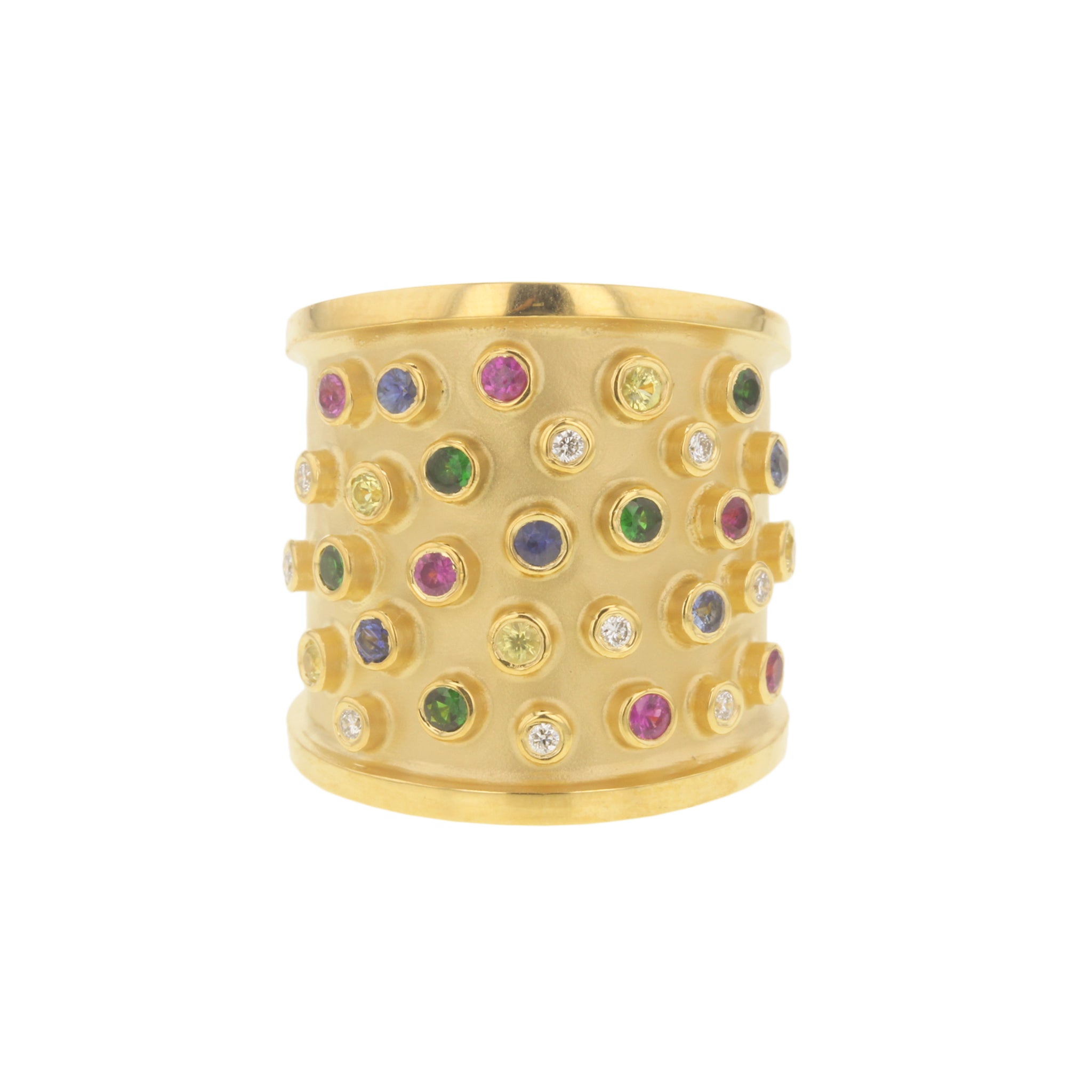 Marika Desert Gold Diamond & Sapphire Ring - Be On Park