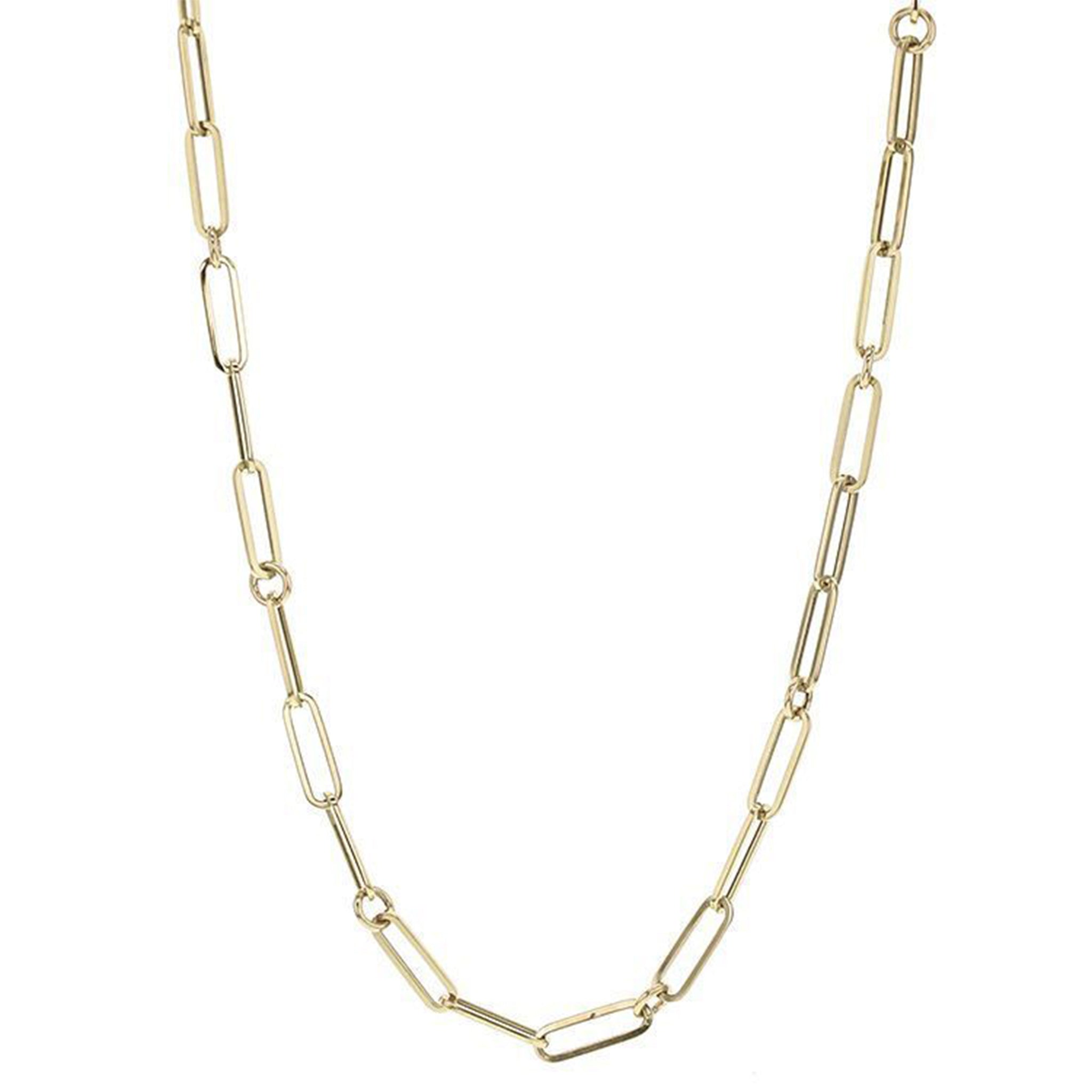 Roberto Coin Alternating Links Paperclip Necklace - Be On Park