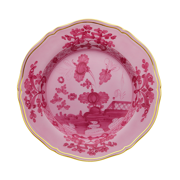 Ginori Oriente Italiano Porpora Flat Dessert Plate - Be On Park