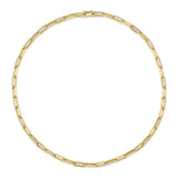 Shy Creation 5.68carat diamond paperclip link necklace - Be On Park